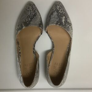 Naturalizer snake print D’orsay flat